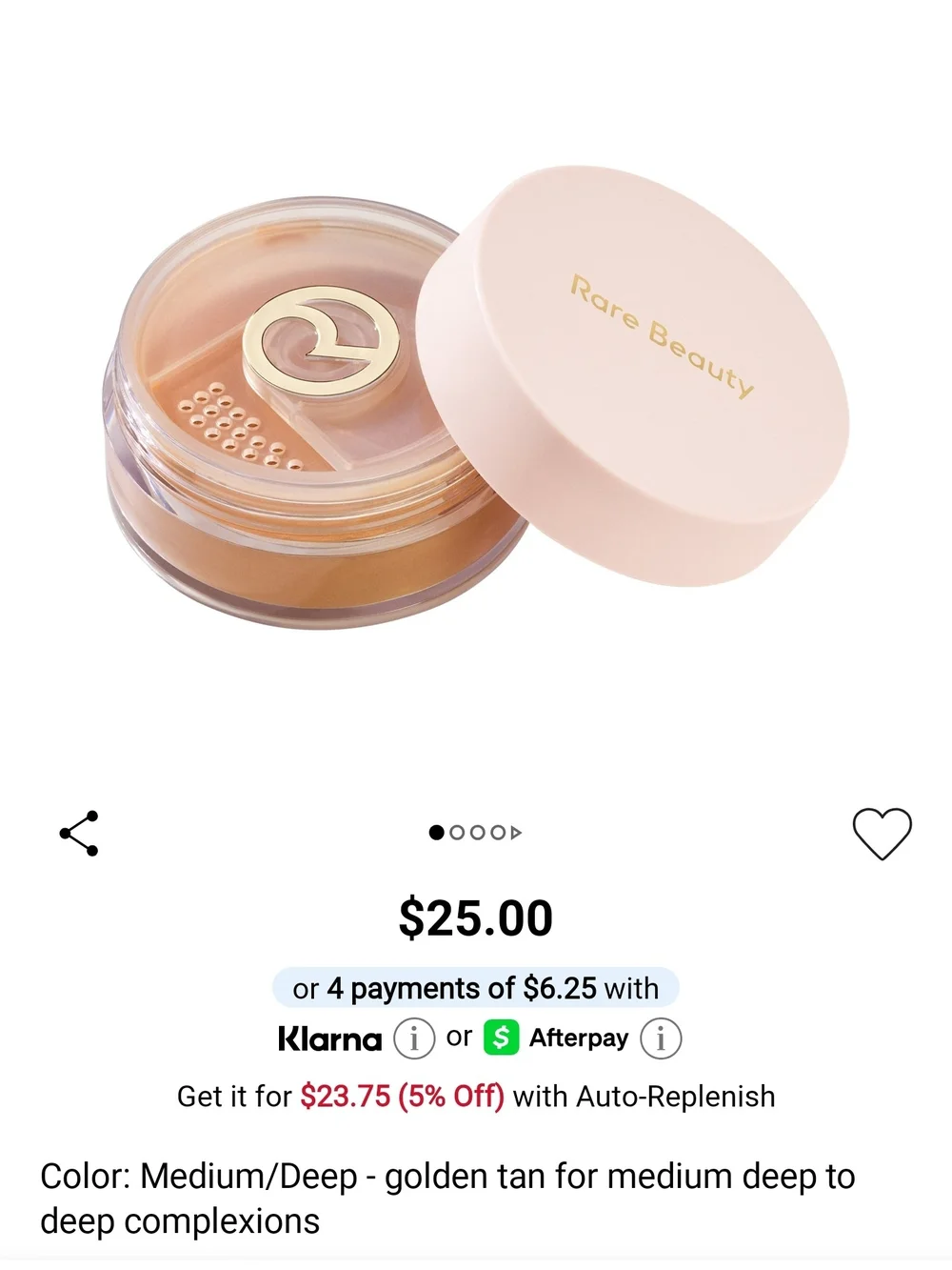 Rare Beauty Loose Setting Powder - Golden Tan